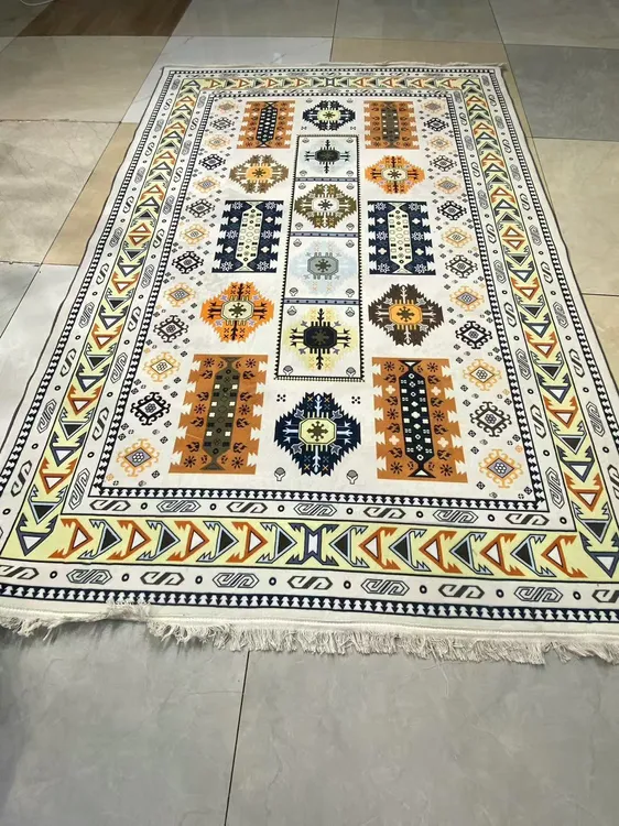 新品 加厚 尺寸 1×2 床边毯 民族风地毯 家用复古加厚卧室美式