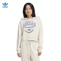 adidas阿迪达斯三叶草春季女子运动休闲连帽卫衣套衫IR6035