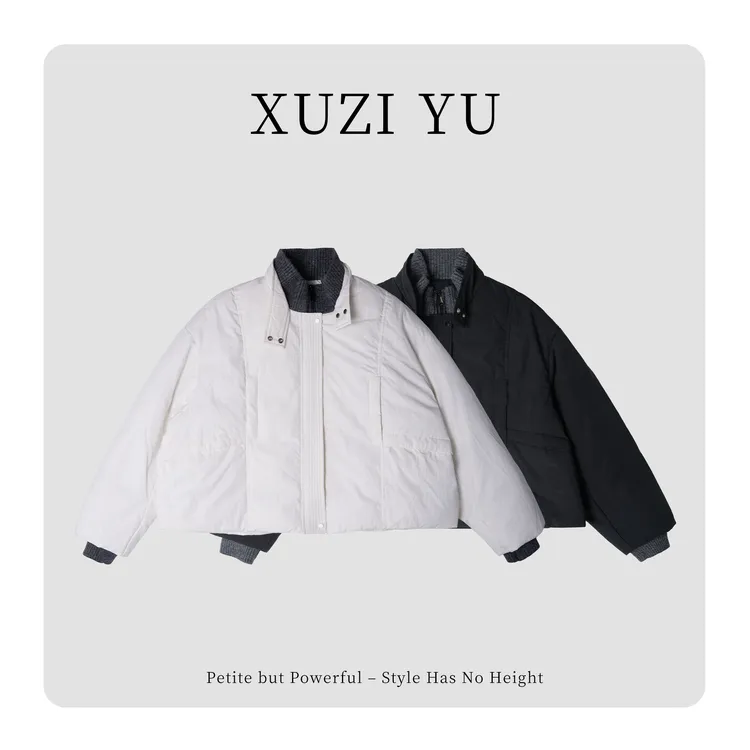 XUZI YU.小个子定制立领羽绒服女90白鸭绒百搭外套7730-W25350