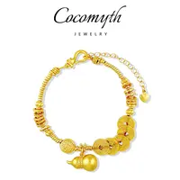  COCOMYTH 轻奢时尚五帝钱盘缠手链J105