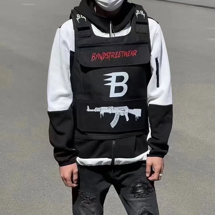 常规款四季通用青年宽松型短款无领马甲贴布免烫