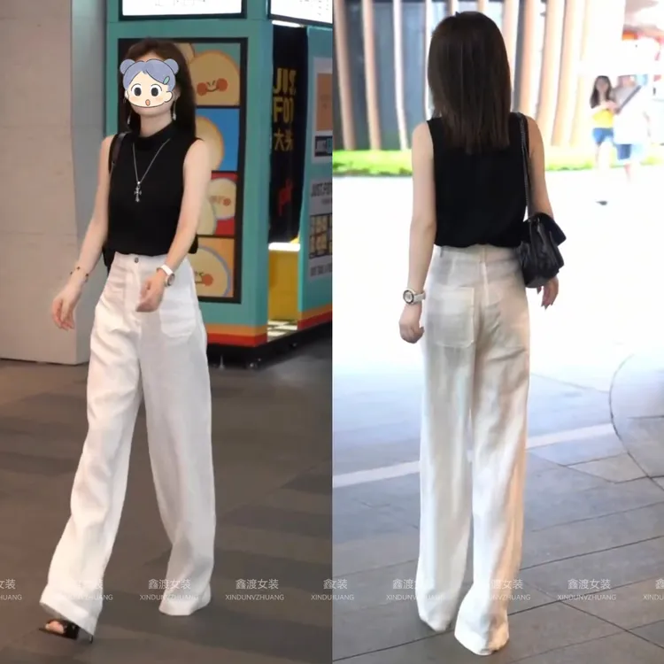 2025夏季新款时尚显瘦气质女士网红洋气两件套百搭款D21075