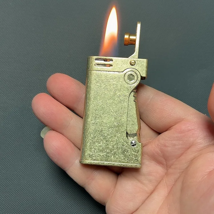 老式复古按压打火机自动点火打火机创意煤油打火机包邮经典煤油机