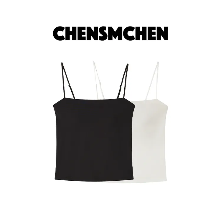 CHENSMCHEN 纯色简约显瘦背心女夏季可调节百搭吊带CSB2015NL