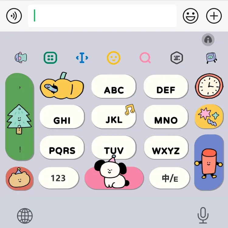 可可爱爱输入法打字皮肤美化可爱苹果安卓办公设备配件服务