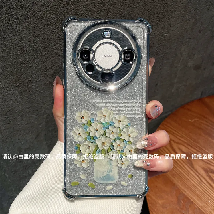 （华为Mate系列）6D四角防摔壳适用华为Mate70/60/50/40/30手机壳潮