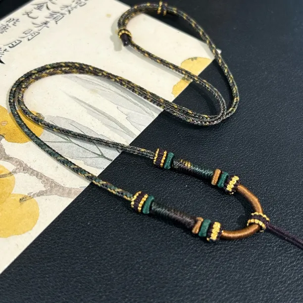 绳男女款秋冬百搭氛围吊坠绳高档挂绳绳子高级设计款纯手工挂坠绳