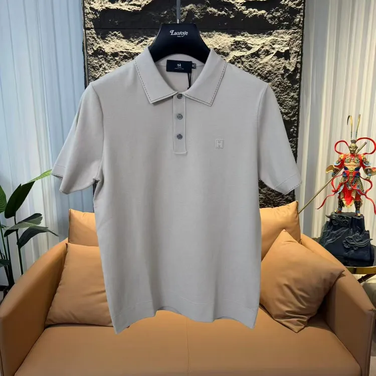 【VanJazny】QC高端男士潮流百搭时尚简约男士短袖PK1652