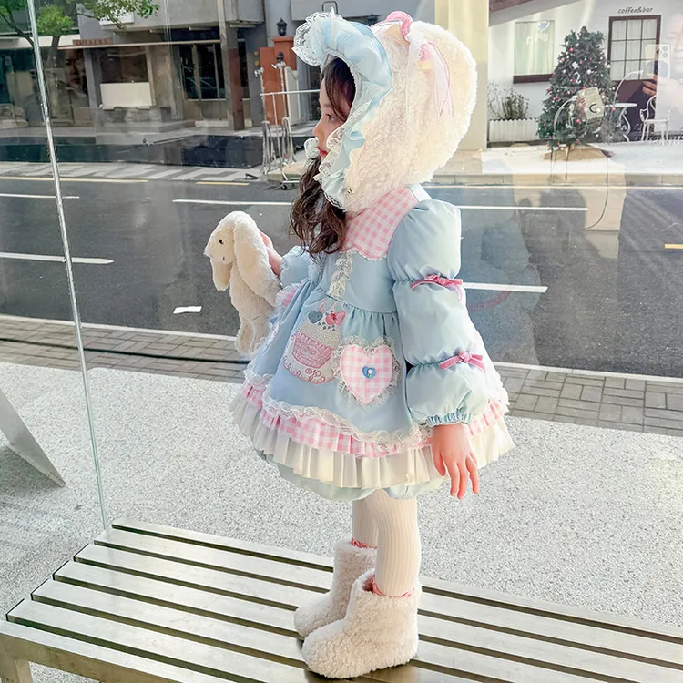 【纸杯蛋糕】女童洛丽塔卡通女宝宝冬季保暖加厚儿童棉服甜美小萝莉