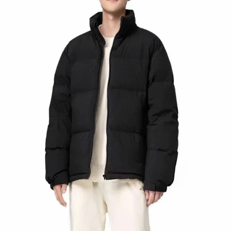 高端经典立领短款大充绒量加厚鸭绒羽绒服 男女同款