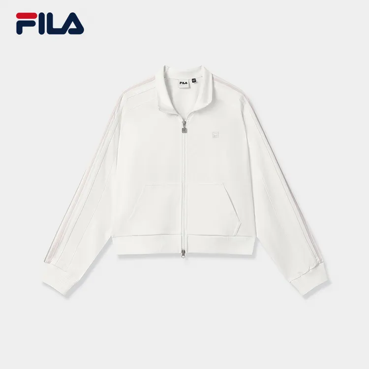 Fila/斐乐韩素希同款女针织外套25秋新款时尚休闲翻领F71W539511F