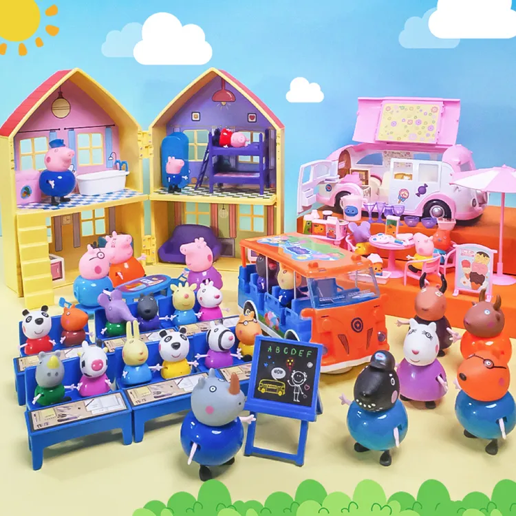 小猪佩奇过家家玩具套装房子别墅车子游乐园公仔3-6岁女孩儿童