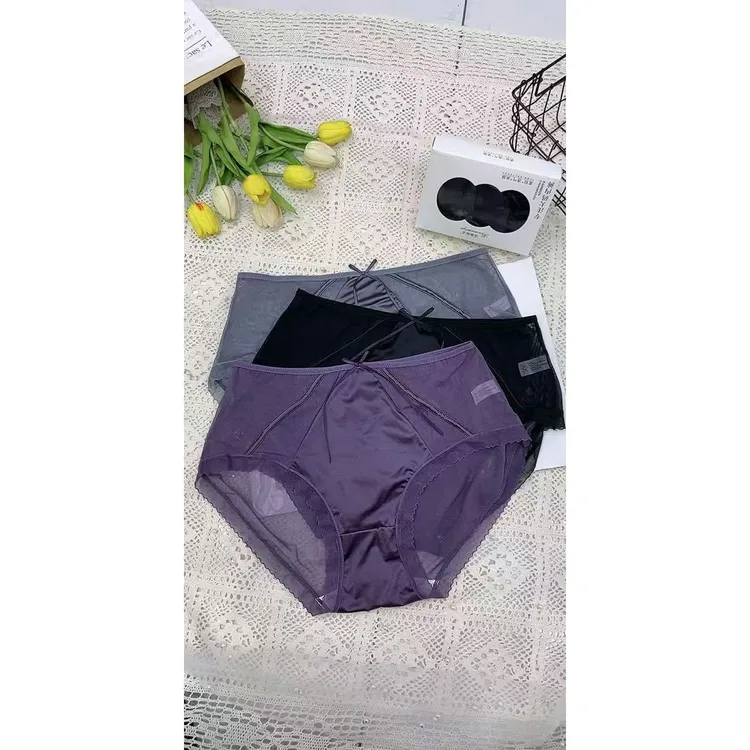 潮秀儿家大迪自留时尚加肥加大高腰迷人 内裤三条装7825