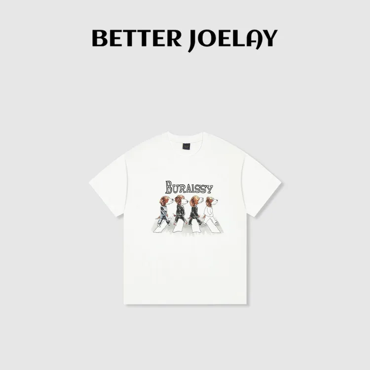 BETTER JOELAY-中版【精英汪汪】时尚百搭宽松T恤短袖可爱KH3337