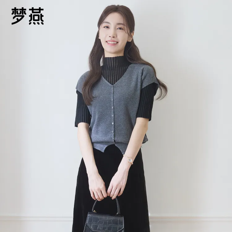 梦燕春秋老钱风松弛感女装贵气显瘦时尚百搭气质上衣AC05B5016D