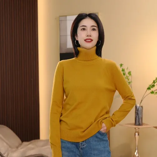 BEIJU 2025新款时尚气质百搭宽松显瘦轻奢洋气复古针织衫女5772