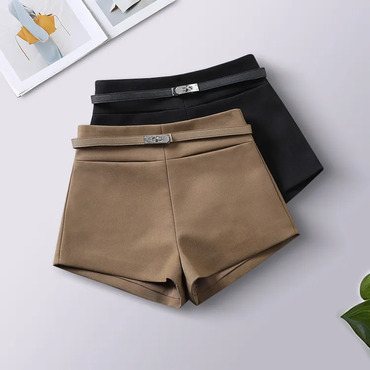 流光风高级感西装短裤女秋冬新款a字靴裤时髦辣妹宽松阔腿靴裤子