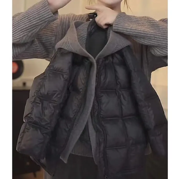 男女童棉衣韩版棉服棉袄女童加厚保暖儿童连帽秋冬加厚冬季假两件