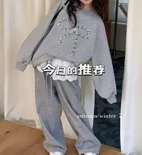 2025女童时尚韩版花边蝴蝶套装和加绒款新款秋款