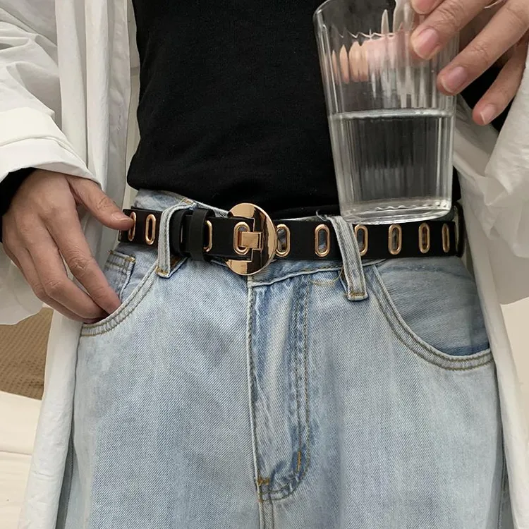 罗马皮带超火女士欧美凹造型腰带朋克风学生裤腰带复古潮流嘻哈男