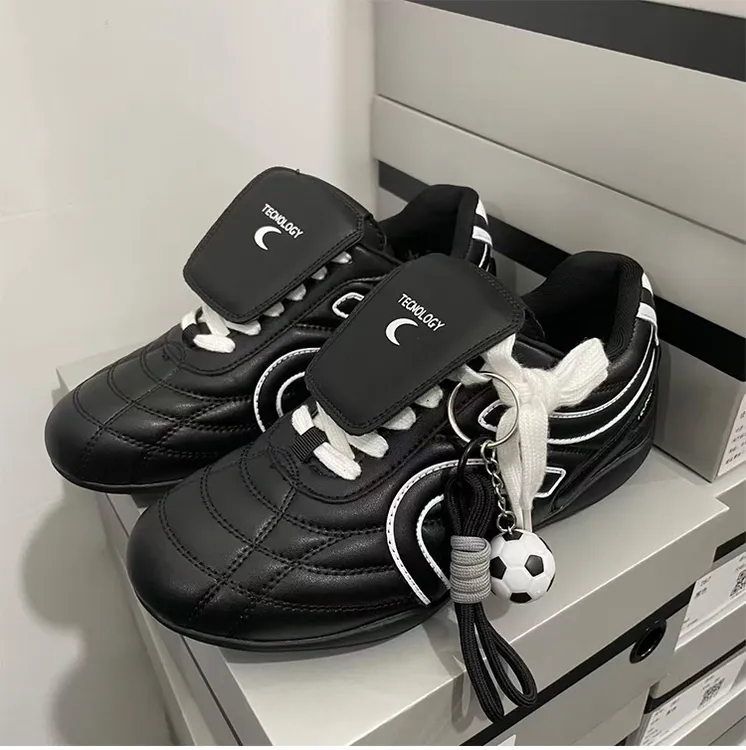 【公版】猫与沙发/复古白足球鞋新款休闲做旧百搭男女复古德训鞋