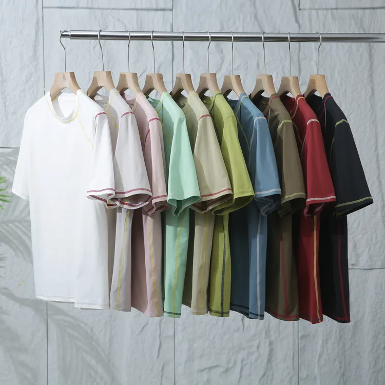 攀山系平替巨好看！男女情侣款撞色圆领短袖T恤半袖吸汗透气宽松