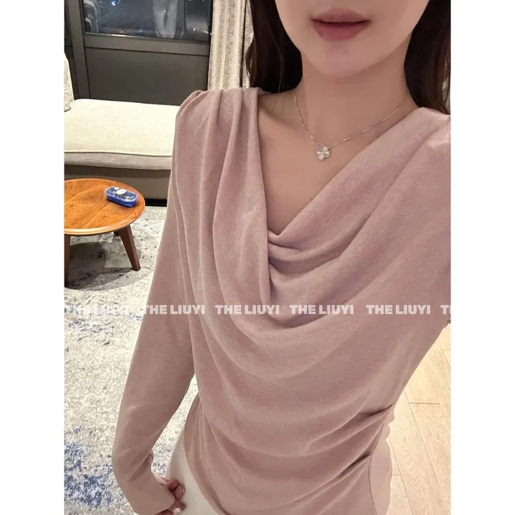 【LIUYI】人气王～春夏显瘦两穿长袖上衣53119