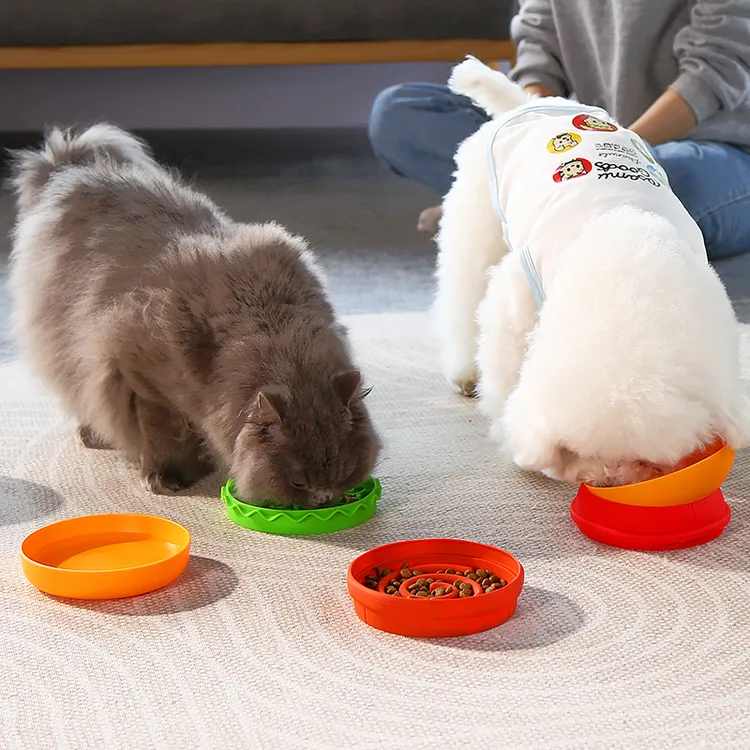 休普宠物汉堡碗组合一碗多用防打翻狗食盆猫盆狗碗猫咪饭碗喝水碗