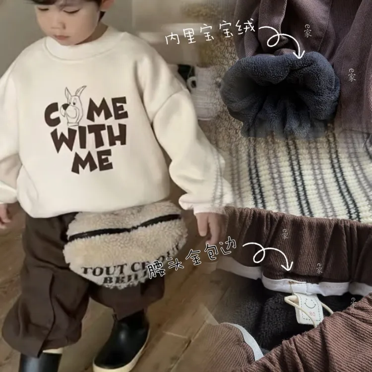 【衣乐】福利男童秋冬款长裤痞帅休闲韩版水洗棉布裤潮酷工装灯笼裤