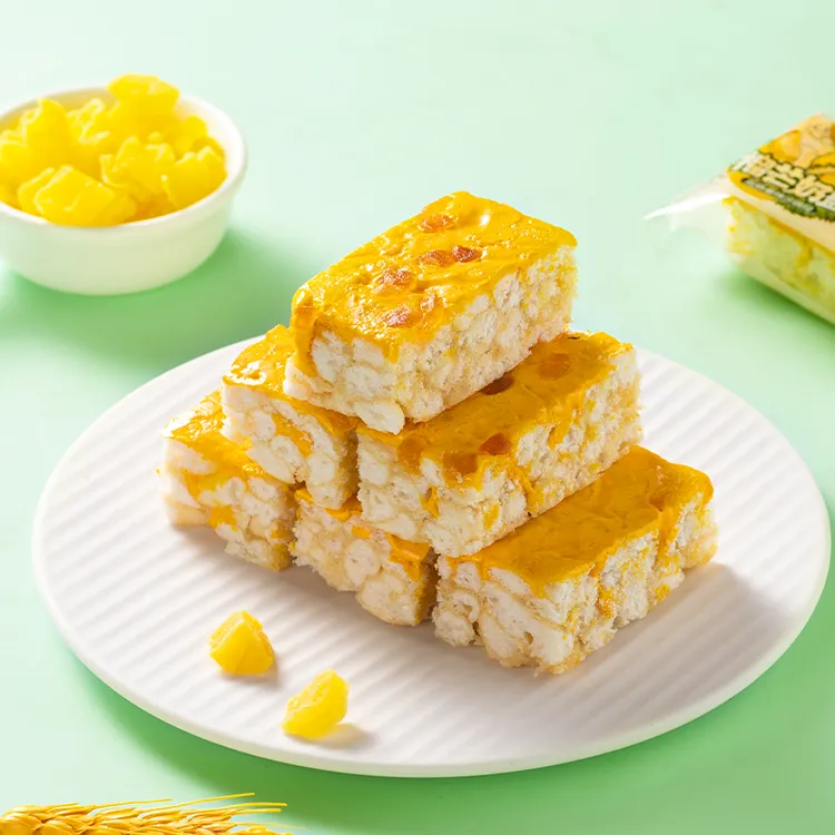 榴芒奶盖沙琪玛香甜浓郁点心夏日早餐软糯下午茶休闲小零食美味