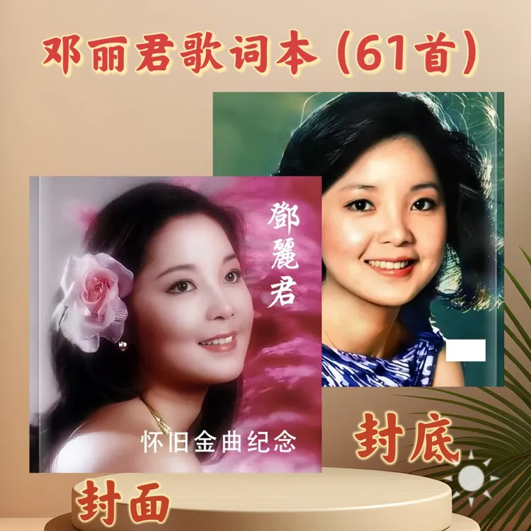邓丽君周边高中演唱会歌词本纪念册适合送礼大片粉丝应援收藏