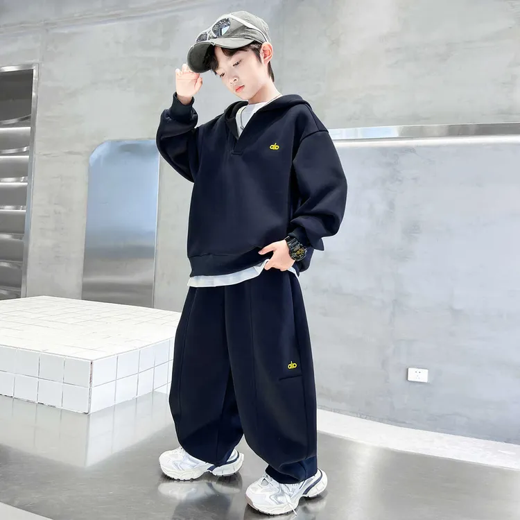 男童春秋款套装2025新款秋季卫衣中大童儿童男孩秋装酷帅气时髦潮