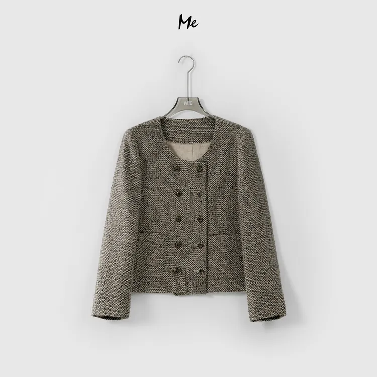 ME【佛罗伦萨小香】轻奢极简时尚百搭休闲宽松外套MEQA0361