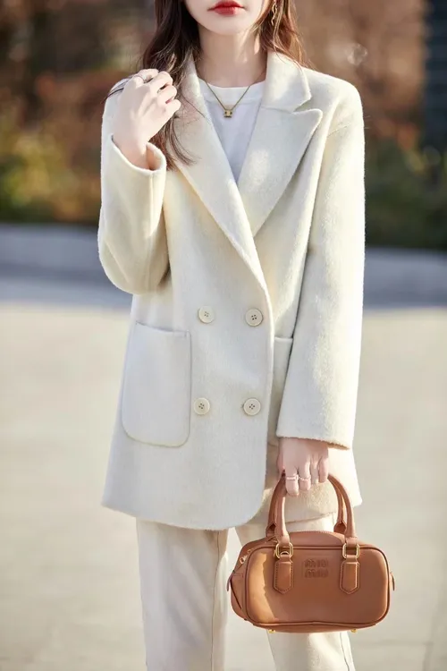 【丝滑感拉满】莱赛尔+绵羊毛中长款秋冬双面羊毛大衣