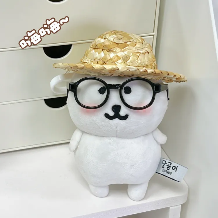 【娃衣】自嘲熊春游二件套四叶草挎包娃衣10cm小饰品配件毛绒玩偶
