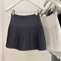 百褶裙女2025夏季新款高腰显瘦遮胯半身裙小个子A字短裙