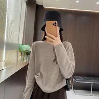 IMFLY金小金自制女装 羊毛衫DYW9800秋季时尚百搭多色圆领毛衣