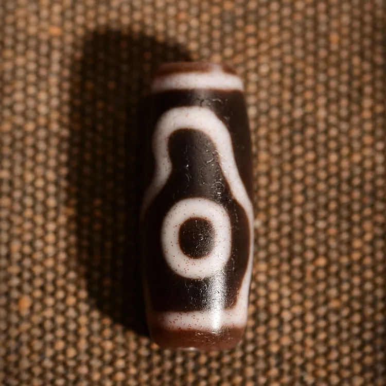 小卢 手工天珠锁骨链现代染色缠丝玛瑙特殊图腾天珠现代玛瑙制品