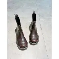 都市漫游~复古手工抓纹圆头短靴女通勤时装靴1095/A6