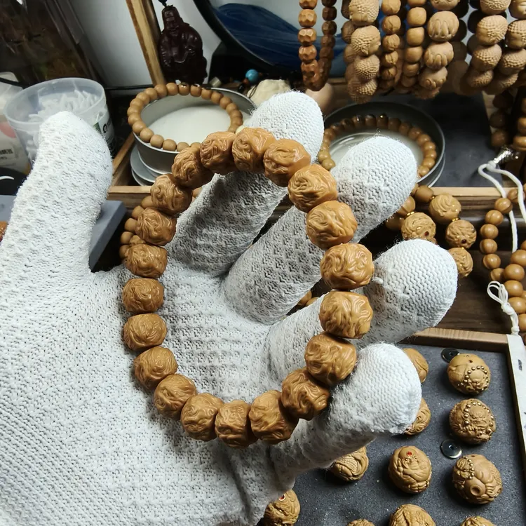 猴头雕刻手串全品精工定制毕业级暴力深雕龙蛇之变13mm+