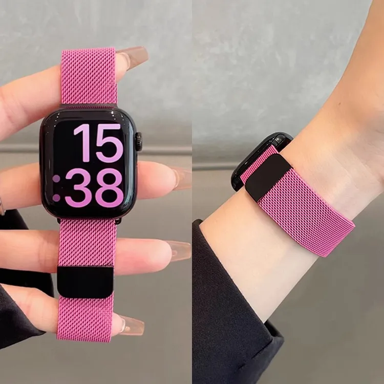适用华为watchfit4/3米兰尼斯手表带4pro磁吸女新款智能手环运动2