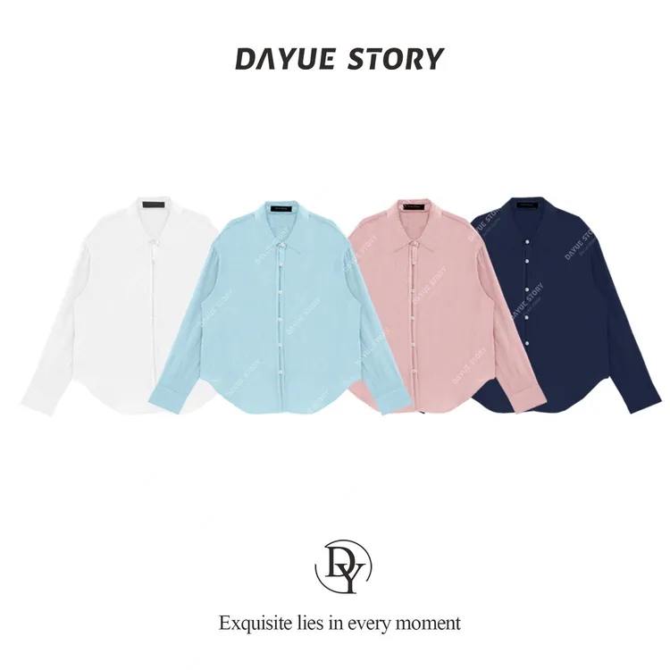 DAYUE【至简】就是很显贵~髙品髙支100亚麻！夏季休闲百搭长袖麻衬衫