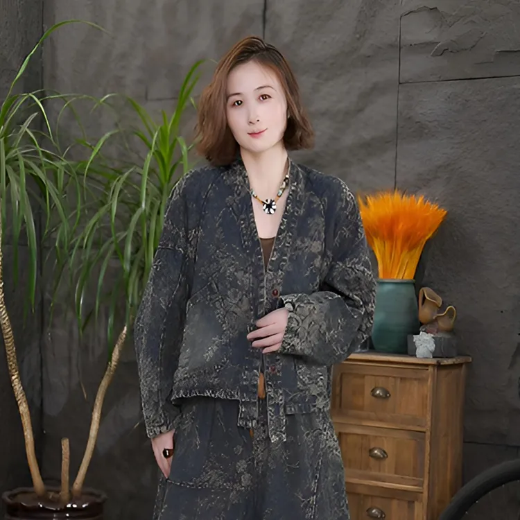 qq厚款长袖短款秋季女短外套牛仔上衣宽松休闲