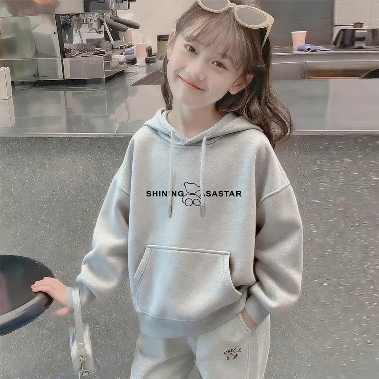 女童卫衣2025新款洋气时髦超好看儿童秋装连帽上衣小女孩休闲百搭