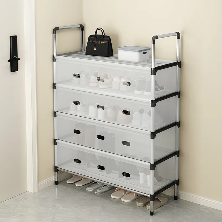 鞋架出租房用多层家用门口简易入户门宿舍鞋架子2025新款防尘鞋柜