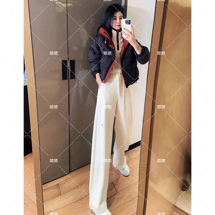 哝NONG【撞色拼接羽绒服】-2025秋冬明线拼接撞色羽绒服04992550