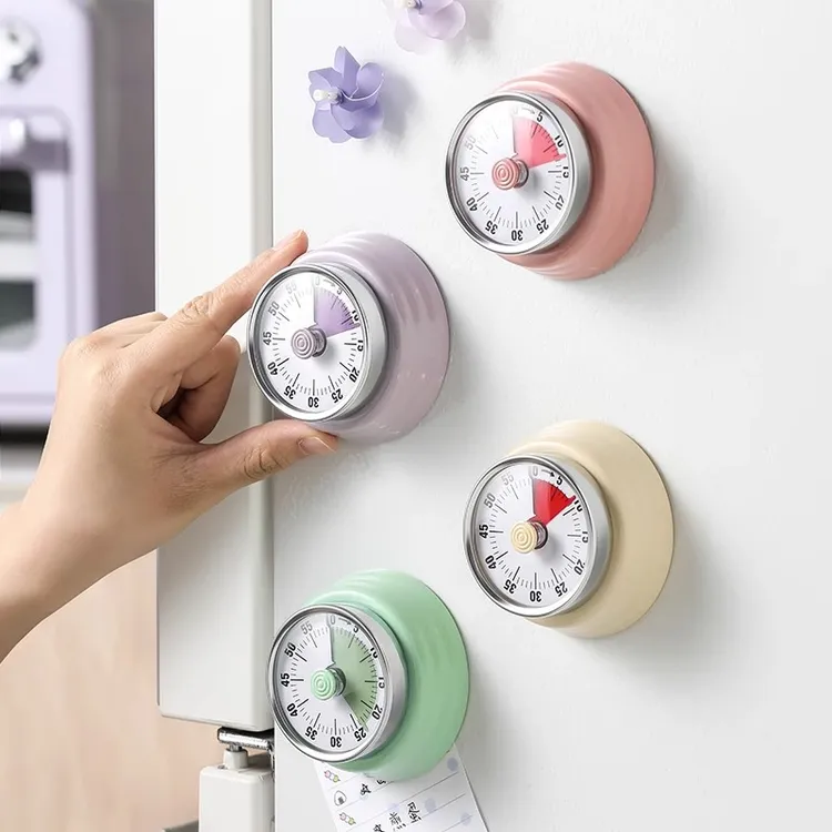 机械计时器磁吸厨房计时器做饭定时提醒器可视化时间倒计时管理器