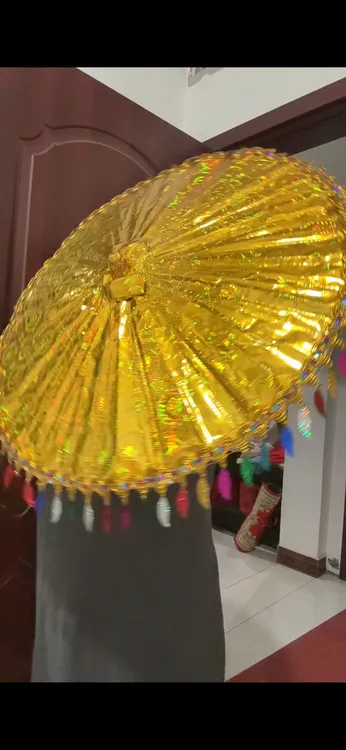 纸扎教学非遗材料雨伞太阳伞成品发货纯手工制作