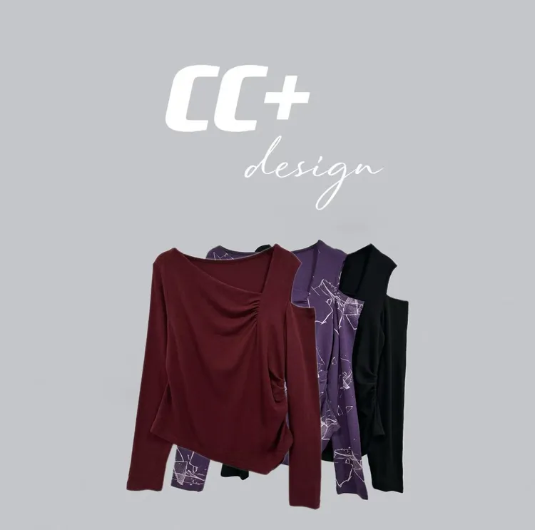 微胖秋冬季荡领气质印花女百搭显瘦抽褶镂空长袖打底上衣6037#