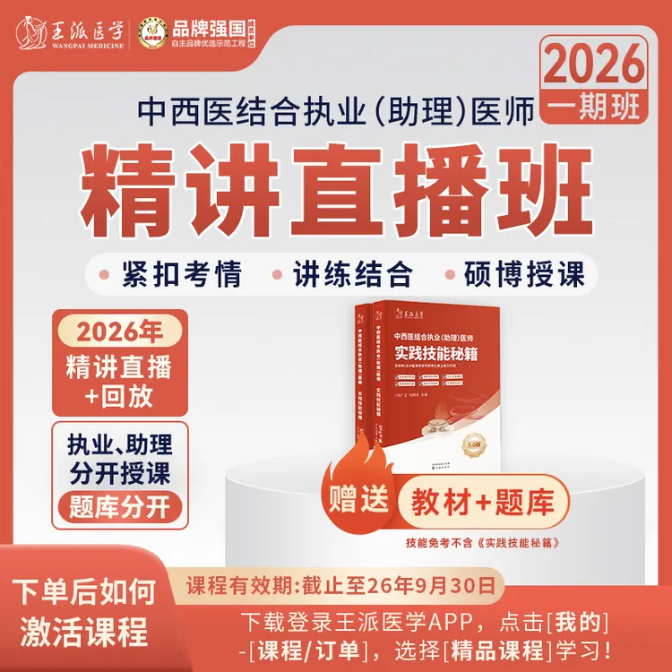 中医/中西医精讲直播班26年